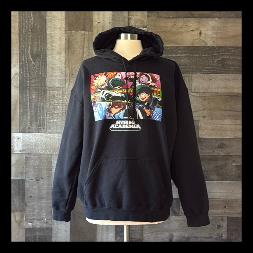 My Hero Academia pull over hoodie sweater XLarge anime fandom ComicCon manga